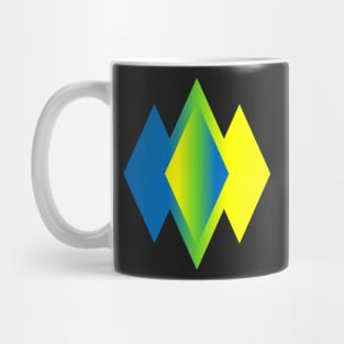 Blue-Yellow Diamonds Mug